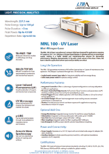 MNL 100 data sheet preview