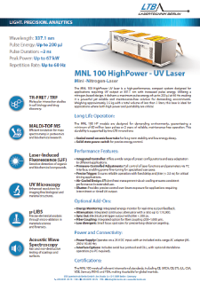 MNL 100 HP data sheet preview